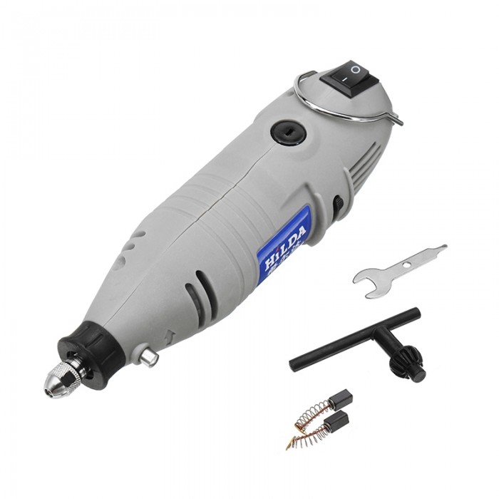 HILDA JD3323C 150W Variable Speed Electric Grinder Mini Rotary Tool Drill with Power Switch