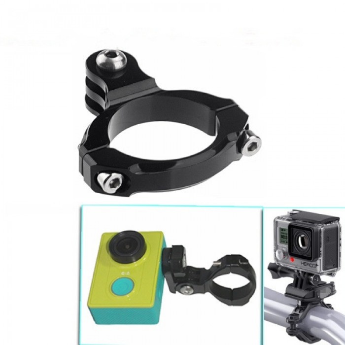 Colour : Red XIAOMINDIAN 5 Colors Aluminum Alloy Motorcycle Handlebar Mount Clamp Holder Adapter Bracket for Gopro Hero5 4 3 3 4/5S for SJCAM SJ4000 for Xiaoyi Action Camera Camera Mount