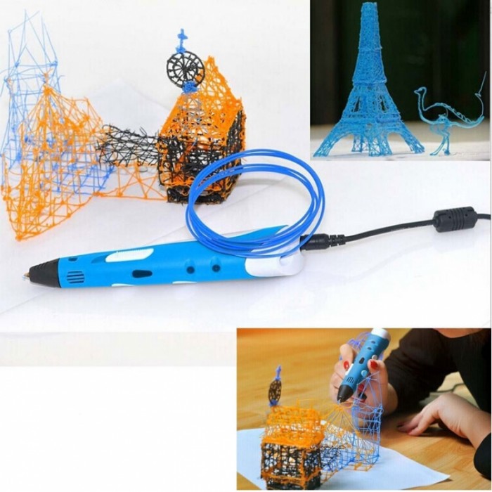 First Generation 3D Printing Pen with ABS Filament Blue