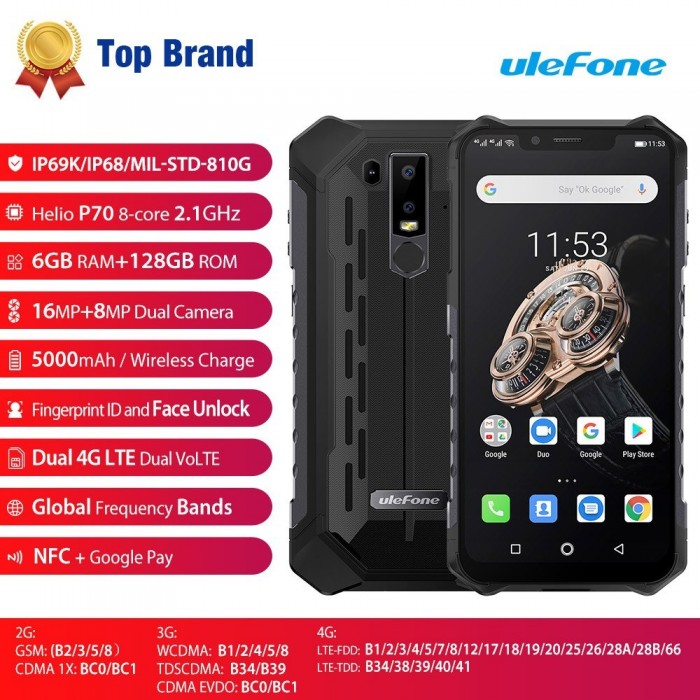 Ulefone Armor 6S Rugged Phone For European Union Countries
